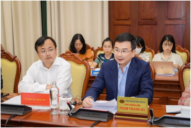 Pho Thong doc Pham Thanh Ha tiep Chu tich Nhom Cong tac Ngan hang 2
