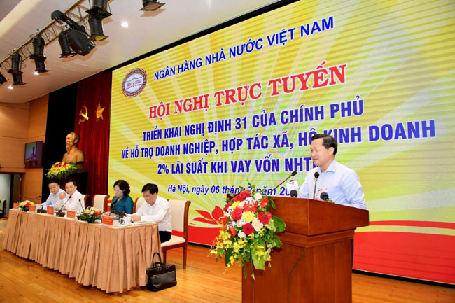 Phoi hop chat che de trien khai dong bo goi ho tro lai suat 7