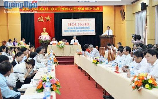 Tỉnh Quảng Ngãi hỗ trợ tín dụng cho người dân, doanh nghiệp