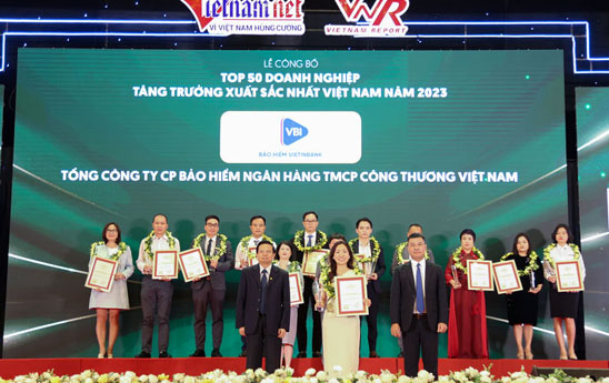 VBI duoc vinh danh Top 50 Doanh nghiep tang truong xuat sac