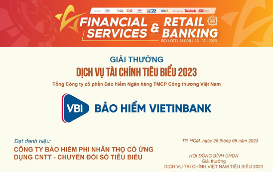 VBI đạt danh hiệu “Công ty bảo hiểm phi nhân thọ có ứng dụng Công nghệ Thông tin - Chuyển đổi số tiêu biểu”