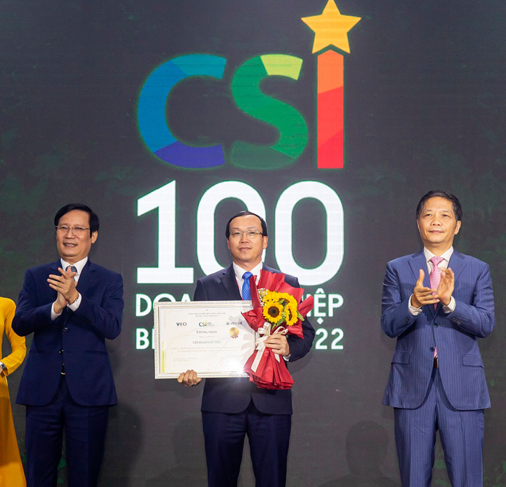 Vinh danh 100 doanh nghiep ben vung Viet Nam 2022 bao viet