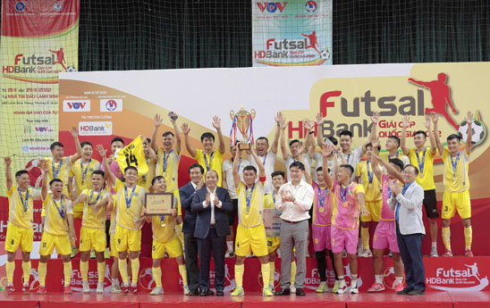 Đội Sài Gòn FC vô địch giải Futsal HDBank Cúp Quốc Gia 2022