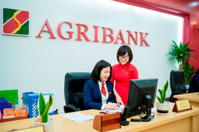 Nu can bo Agribank tan tam voi khach hang 3