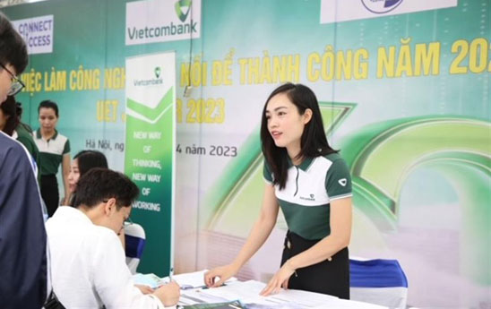 Vietcombank dong hanh cung Ngay hoi viec lam cong nghe 2023
